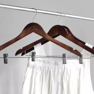 옷가게옷걸이 원목 논슬립 우드 옷걸이 집게 3P
