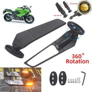 Kawasaki NINJA 300R 250R ER6F 오토바이 미러 수정 된 바람 날개 조정 가능한 회전