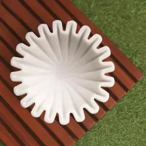 스와데시 축복 수제 마블 러플 볼/안티크 스캘럽 볼/과일 볼/빈티지 링 접시/장식 꽃 접시/하우스 워밍