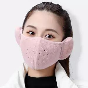 (핑크)귀도리마스크 귀마개마스크 겨울 방한 겨울용마스크