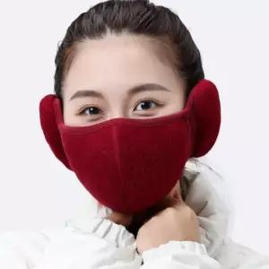 (블루)겨울 귀마개마스크 방한 겨울용마스크 귀도리마스크