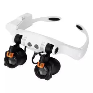 안경형확대경 Led 라이트 램프 루페 렌즈 돋보기 보석