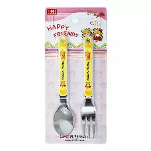 [에이치플러스몰]오미 피크닉 꼼지 어린이 스푼 포크 세트