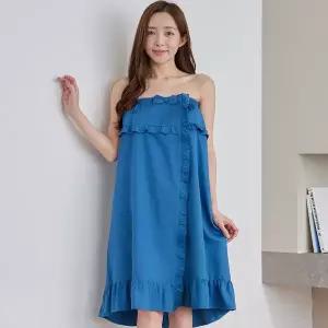 [하프클럽/알콩단잠]여성 면모달 골프샤워가운 랩가운 여름 라운딩 골프장 밸크로 까운