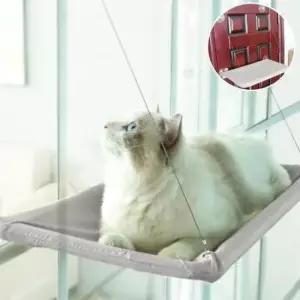 [반려] 창문 캣 숨숨 고 방석 타워 집 고양이 선반 해먹 침대