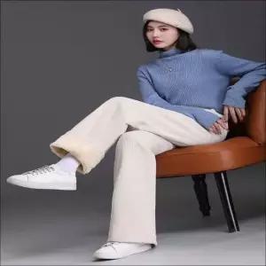 여성 융털안감 기모바지 겨울 코듀로이 밴딩팬츠 2색