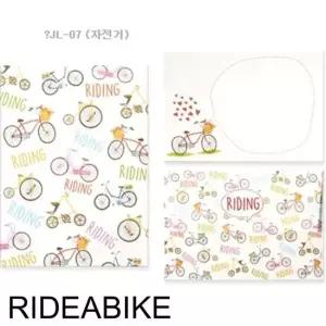 문구용품 디원 미니 편지지 JL07 자전거 1개