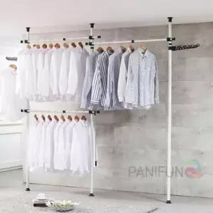 [JED] 고정형행거 폴행거 퍼니 3단 옷방행거 고정식행거 38mm