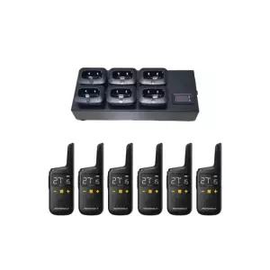 모토로라 디지털 생활용무전기 블랙 6대+6구 멀티충전기