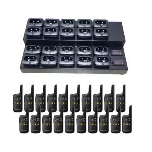 모토로라 디지털 생활용무전기 블랙 20대+20구 멀티충전기