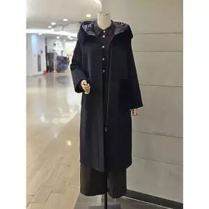 발렌시아 퍼 트리밍 라마 구스배색 양털포켓코트25AMH13 505221