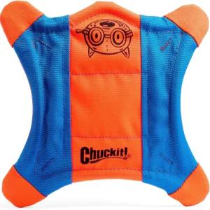 처킷! 날다람쥐 페치 개 장난감 - 물에 떠다니는 플라이어 부드럽고 내구성이 뛰어난 폴리에스터 캔버스