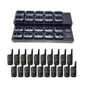 모토로라 디지털 생활무전기 블랙 20대+20구 멀티충전기