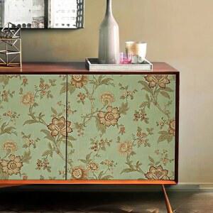 아트월시트지 가구 리폼용 신발장 인테리어 꽃무늬 앤틱 시트지 찬장 장식장 DIY