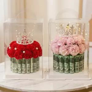 왕관 카네이션 용돈 케이크 비누꽃 어버이날 선물 부모님 생일 이벤트 환갑 칠순 용돈박스