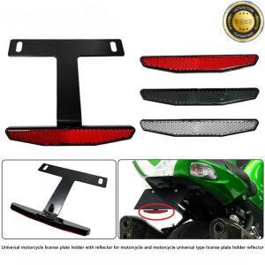 범용 오토바이 라이센스 번호판 프레임 거치대 브래킷 모터 자전거 부품 후방카메라 반사판