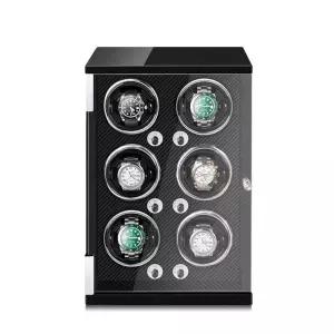 워치와인더 시계 와인더 보관함 회전 원목 6구 상자