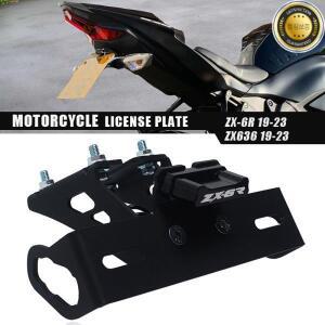 ZX6R 오토바이 테일 깔끔한 펜더 제거기 등록 번호판 홀더 가와사키 닌자 ZX-6RZX636 2019-2023 용 LED 라