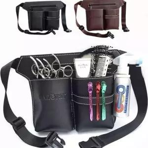 [RIZPICK]가죽 허리 헤어 가방 미용사 수납 공구 도구 웨이스트 미용도구벨트