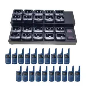 모토로라 디지털 생활무전기 T39D 블루 20대+20구 멀티충전기