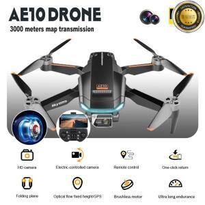미니 AE10 드론 8K GPS 90 ° 조정 가능한 카메라 브러시리스 모터 접이식 VR 항공 사진 쿼드콥터 RC