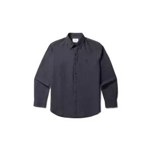 OLZEN 남성 린넨 블렌드 셔츠_ZOG2WC1301NV 310082