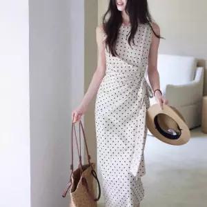 세군다 여사친 원피스 프렌치 옆 린넨 롱스커트 하객 DOS1