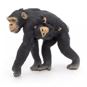 피규어 모형 침팬지와 아기 침팬지 선물 영유아완구 유아장난감
