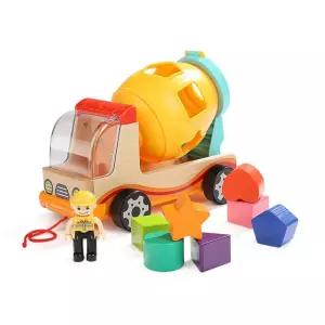도형인지 나무블록 맞추기 트럭완구 유아생일선물 유아용장난감