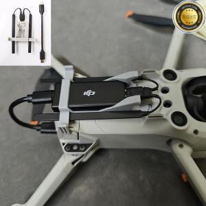 DJI Mini 3 3pro Drone 용 랜딩 기어 효과가있는 셀룰러 4G 모듈 신호 부스터 안테나 데이터 케이블 고정