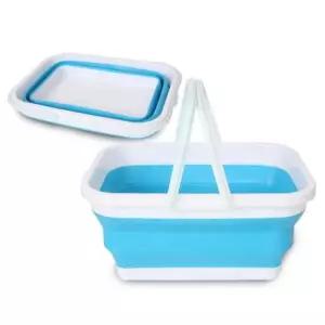 접이식물통 1개 12L 접이식 물통 설거지통 캠핑 세차 버킷 바스켓 자바라버킷