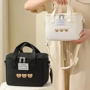 보냉가방 온스 자수 곰돌이 숄더 보냉백 보온백 보온보냉백