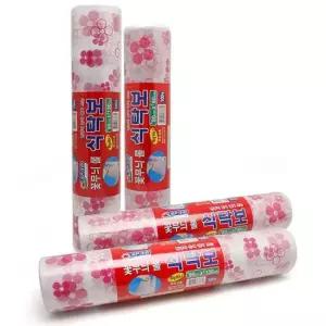 꽃무늬 롤식탁보 90x130x100매 인쇄 테이블보 식당 식탁비닐 식탁 매트 테이블 일회용 간편