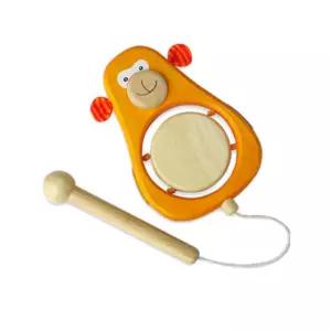 원숭이 아기 장난감북 원목 악기놀이 유아완구 드럼 애기돌선물