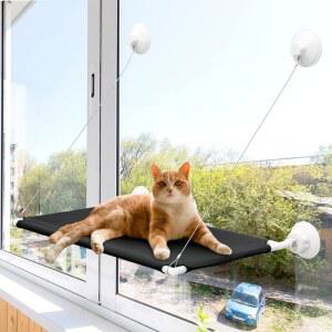 나사형 강력 흡입 컵 고양이 창문 해먹 공간 절약형 안전한 디자인 튼튼한 실내 침대