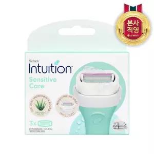 쉬크 인튜이션 제모 면도날3입(내추럴)