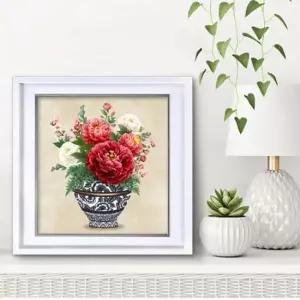 목단그림액자 풍수인테리어 꽃그림 30W PEOVA8 목단 목단그림