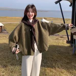 모직 빈티지 여성패션 코트 슬림핏 가을겨울감 케이프 DL4