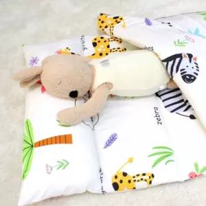 순면 어린이집 낮잠 이불 배게 침구 가방 사파리 세트