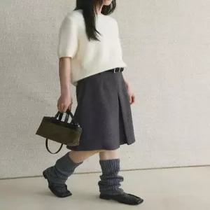 빈티지 스커트 모직 여성패션 정장 A라인 DL4