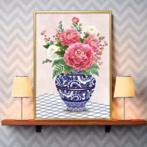 목단그림액자 풍수그림 돈들어오는 꽃그림 A3 PEOVA3 목단