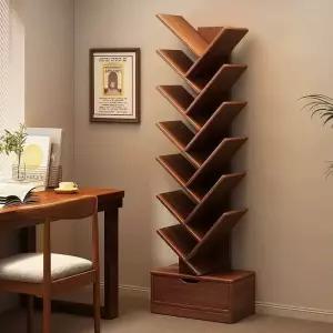 심플 책장 공부방 인테리어 책꽂이 회전 미니 서재 수납 거실 책선반 북랙