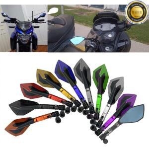 오토바이 후방카메라보기 알루미늄 합금 사이드 백미러 핸들 바 범용 가와사키 Z900 Motobiker ATV