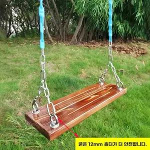 공원 놀이터 로프 야외용 그네 테라스 원목 기구 나무의자