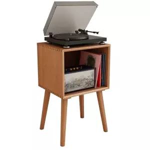원목 진열장 레코드 월넛 수납 선반 아크릴 거치대 앨범 보관함 LP 정리함