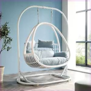 펜션 행잉체어 흔들 그네 테라스 1인용 둥지의자 라탄 2인용