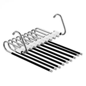 [생활] 바지정리 브라자 스텐 9구 바지걸이 바지