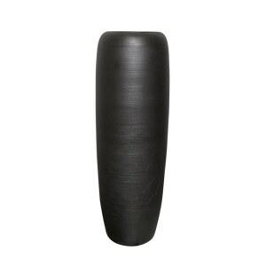 긴꽃병 대형 인테리어 조화 실내 플로어 핫 원통형 검은색 라운지 화병 도자기화병 50CM 블랙 화분 화기