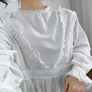 원피스 여성용 계 롱스커트 슬림핏 라운드넥 레이스 레이어드 긴팔 SPO마켓1