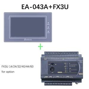 MRT PLC 지지대 Samkoon EA-043A 아날로그 입력, 케이블 포함, FX3U 14, 20, 24, 32, 40, 44/60, 0-20mA